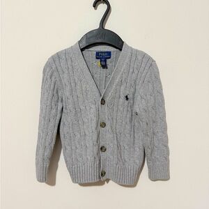Polo by Ralph Lauren Kids Gray Cable Knit Sweater